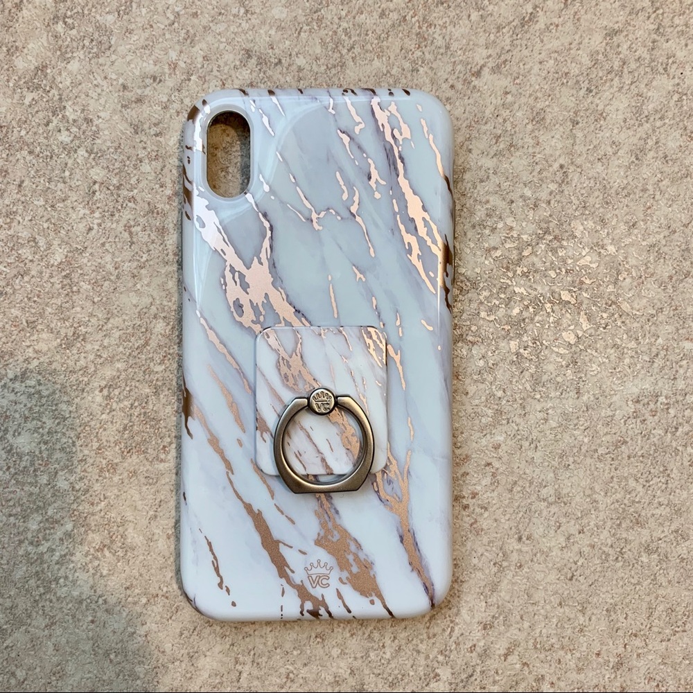 Rose Gold Marble iPhone XR Case